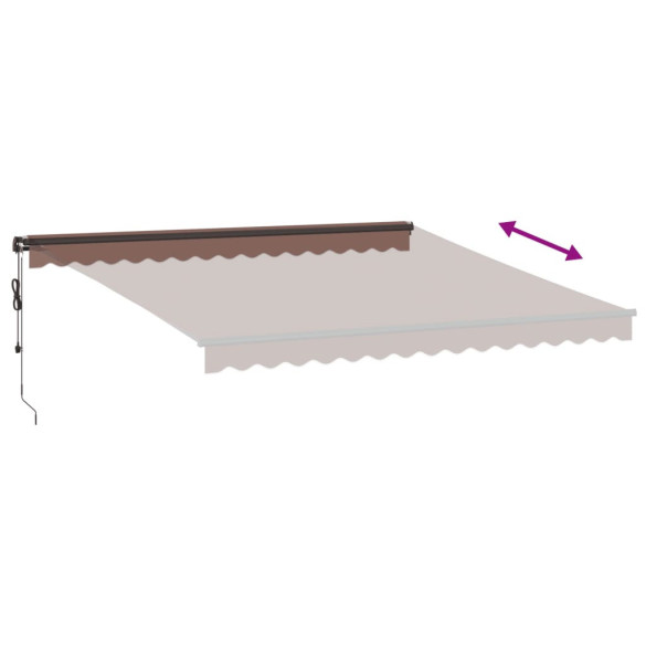 Copertină Automată Retractabilă Maro 400x300 cm