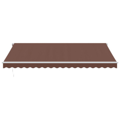 Copertină Automată Retractabilă Maro 450x300 cm | Livrare Gratuită