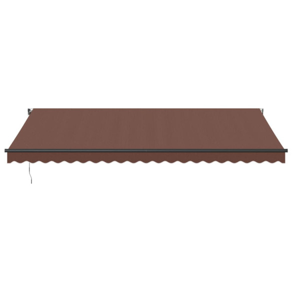 Copertină Automată Retractabilă Maro 500x300 cm | Livrare Gratuită