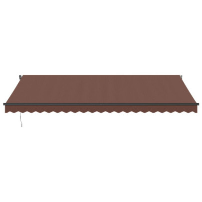 Copertină Automată Retractabilă Maro 500x300 cm | Livrare Gratuită