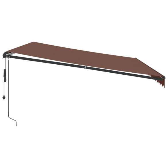 Copertină Automată Retractabilă Maro 500x300 cm | Livrare Gratuită