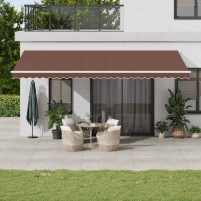 Copertină Automată Retractabilă Maro 600x300 cm