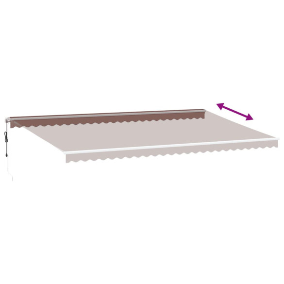 Copertină Automată Retractabilă Maro 600x300 cm