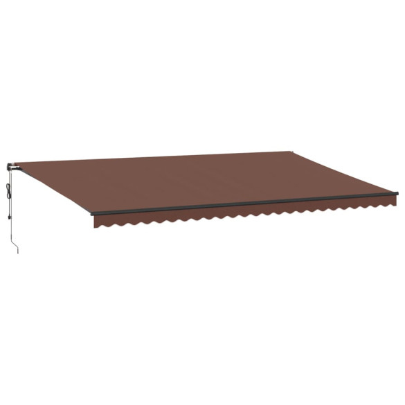 Copertină Automată Retractabilă Maro 600x300 cm | Livrare Gratuită