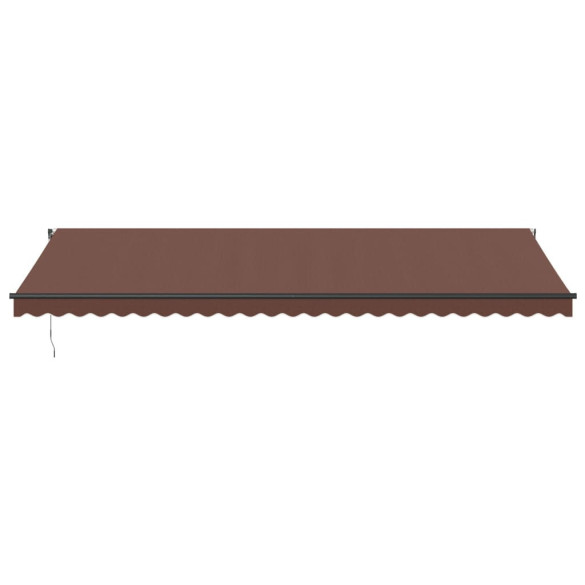 Copertină Automată Retractabilă Maro 600x300 cm | Livrare Gratuită