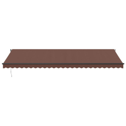 Copertină Automată Retractabilă Maro 600x300 cm | Livrare Gratuită