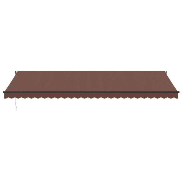 Copertină Retractabilă Automată cu LED-uri - Maro 600x300 cm