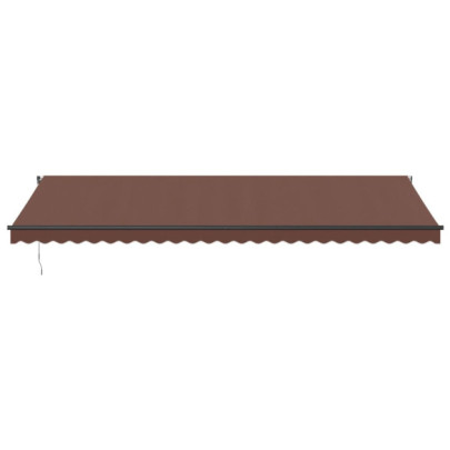 Copertină Retractabilă Automată cu LED-uri - Maro 600x300 cm