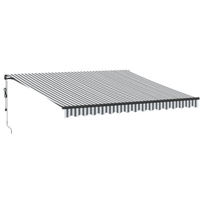 Copertină automată retractabilă 4x3m - Antracit/Alb - Livrare Gratuită