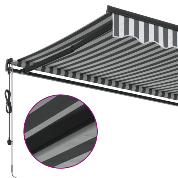 Copertină automată retractabilă 4x3m - Antracit/Alb - Livrare Gratuită