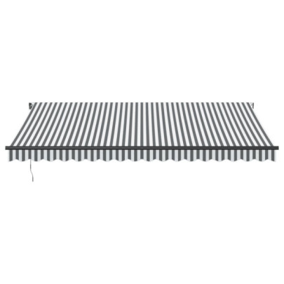 Copertină automată retractabilă antracit/alb 450x300 cm
