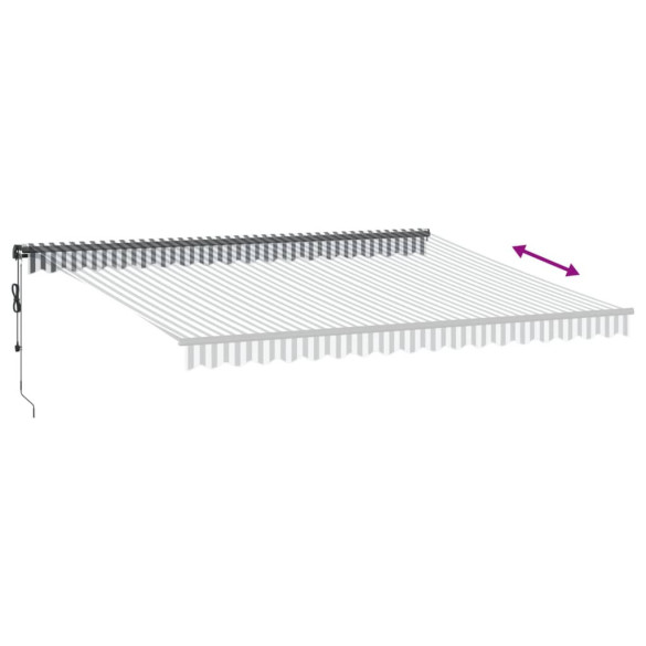 Copertină retractabilă automată cu LED - 450x300 cm