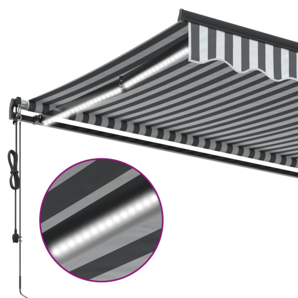 Copertină retractabilă automată cu LED - 450x300 cm