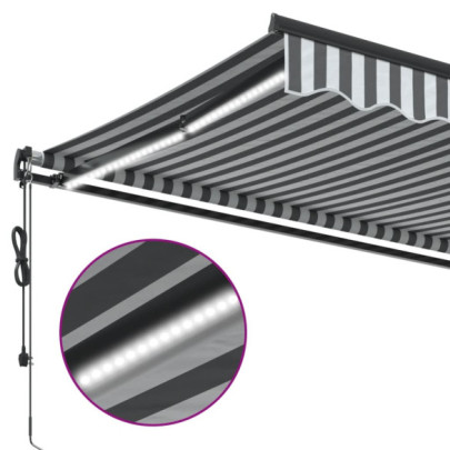 Copertină retractabilă automată cu LED - 450x300 cm