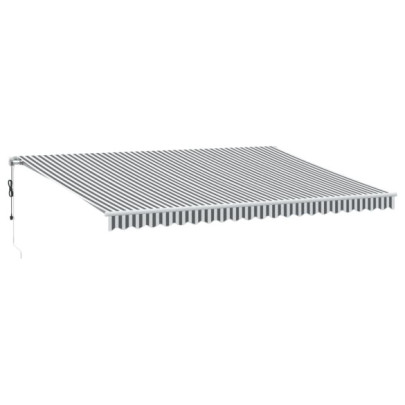 Copertină Automată Retractabilă 5x3m - Antracit/Alb | Livrare Gratuită