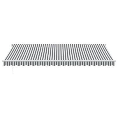 Copertină Automată Retractabilă 5x3m - Antracit/Alb | Livrare Gratuită