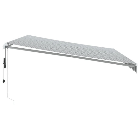 Copertină Automată Retractabilă 5x3m - Antracit/Alb | Livrare Gratuită