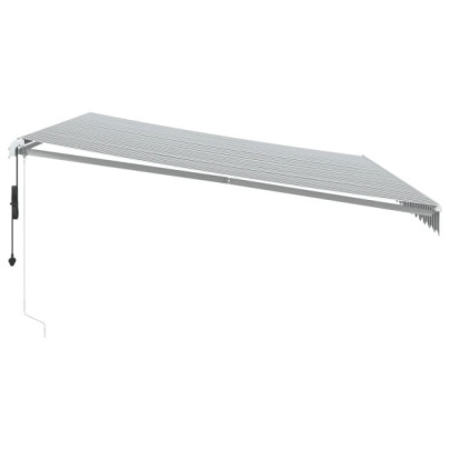 Copertină Automată Retractabilă 5x3m - Antracit/Alb | Livrare Gratuită