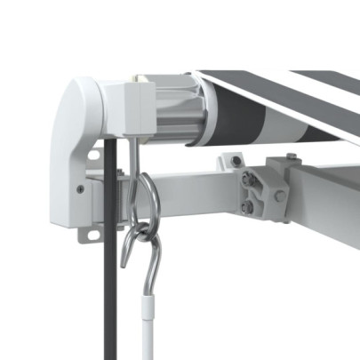 Copertină Automată Retractabilă 5x3m - Antracit/Alb | Livrare Gratuită