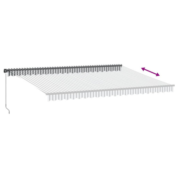 Copertină Retractabilă Manuală cu LED - 500x300 cm