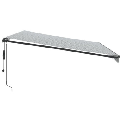 Copertină automată cu LED și senzor vânt - 500x300 cm