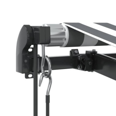 Copertină automată cu LED și senzor vânt - 500x300 cm