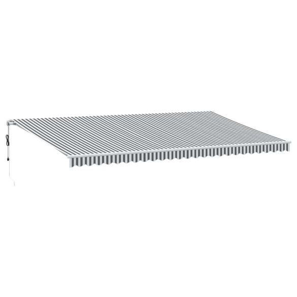 Copertină Retractabilă Automată 6x3m - Antracit/Alb - Livrare Gratuită