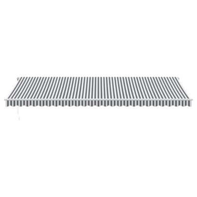 Copertină Retractabilă Automată 6x3m - Antracit/Alb - Livrare Gratuită