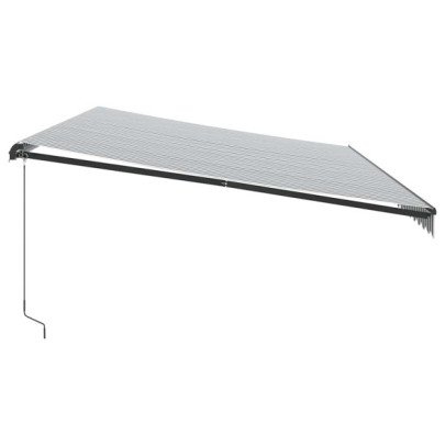 Copertină Retractabilă Manuală cu LED - 600x300 cm