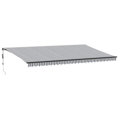 Copertină Automată Retractabilă 6x3m - Antracit/Alb | Livrare Gratuită