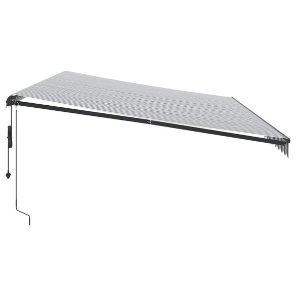 Copertină Automată Retractabilă 6x3m - Antracit/Alb | Livrare Gratuită