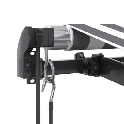 Copertină Automată Retractabilă 6x3m - Antracit/Alb | Livrare Gratuită