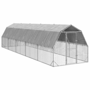 Adăpost Pui 2,5x10m Oțel Galvanizat - Livrare Gratuită