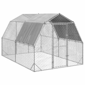 Adăpost Păsări 10m² - Oțel Galvanizat cu Acoperiș