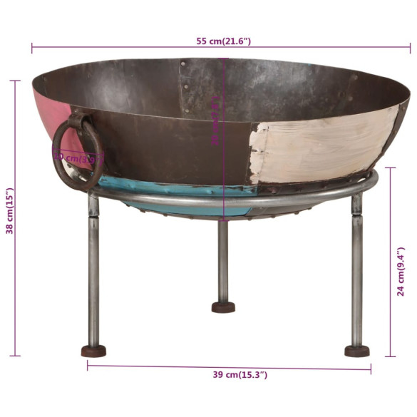 Vatră de Foc din Fier - 55x55x38 cm - Livrare Gratuită Vatră de Foc din Fier - 55x55x38 cm - Livrare Gratuită