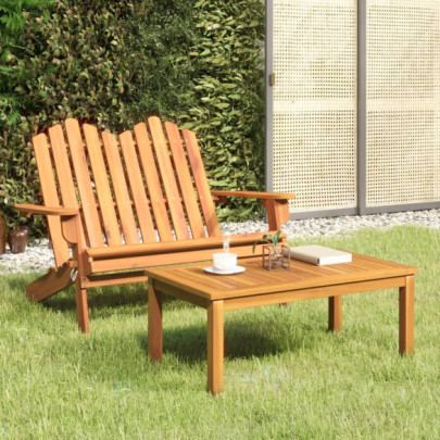 Set Mobilier Grădină Adirondack - Lemn Acacia - Livrare Gratuită