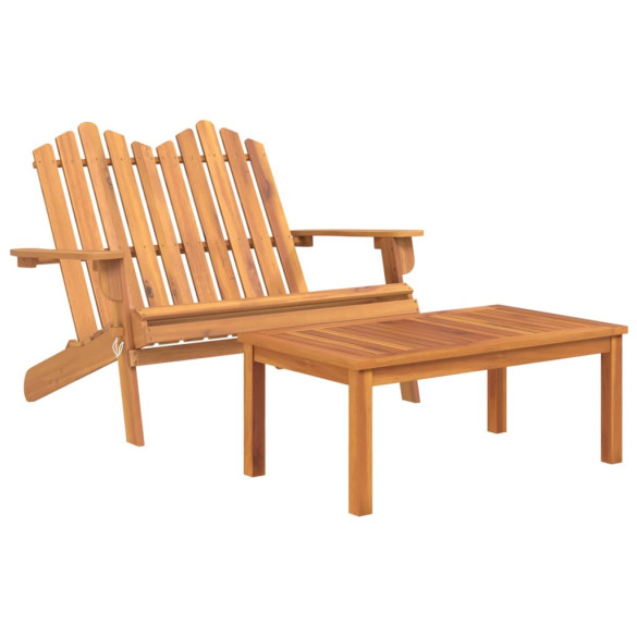 Set Mobilier Grădină Adirondack - Lemn Acacia - Livrare Gratuită