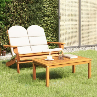 Set Mobilier Grădină Adirondack - Lemn Acacia - Livrare Gratuită