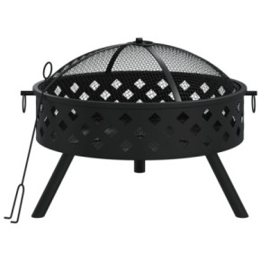 Vatră de Foc XXL, 58 cm, Oțel - Comandă cu Livrare Gratuită 2
