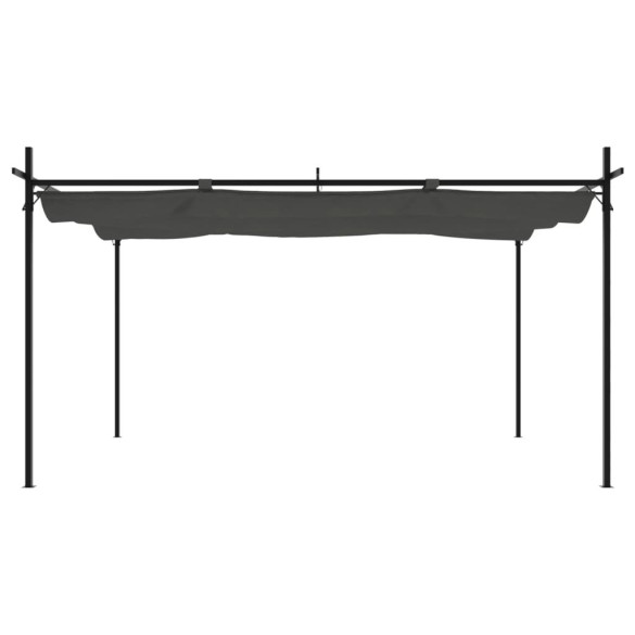 Pergolă Retractabilă Antracit 395x292cm | Livrare Gratuită