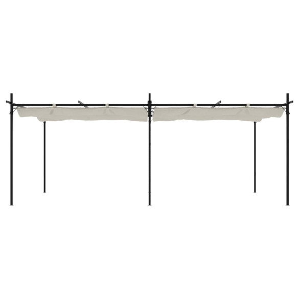 Pergola Retractabilă Crem 6x3m - Livrare Gratuită