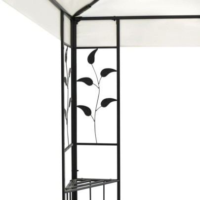 Pavilion Grădină Acoperiș Dublu 6x3 m Oțel Alb | Livrare Gratuită