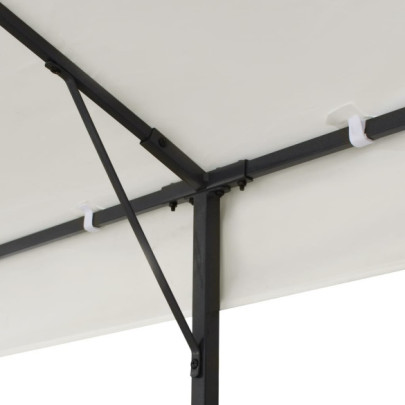 Pavilion Grădină Acoperiș Dublu 6x3 m Oțel Alb | Livrare Gratuită