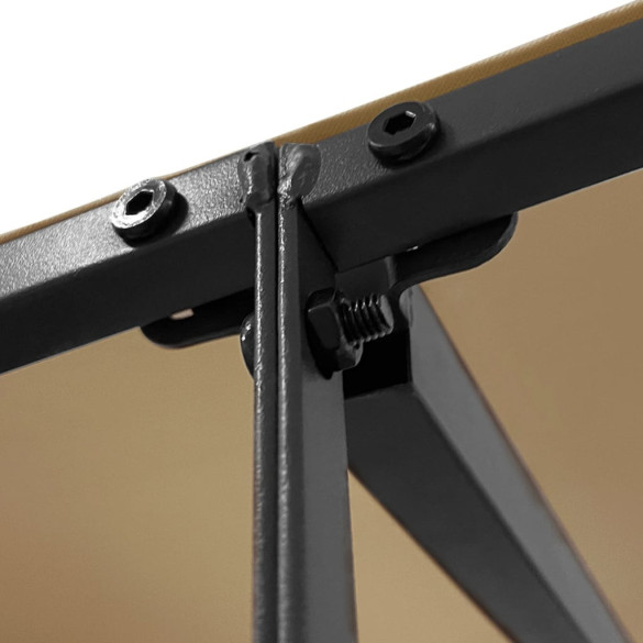 Baldachin Gri Taupe 4x3m - Acoperiș Exterior Rezistent
