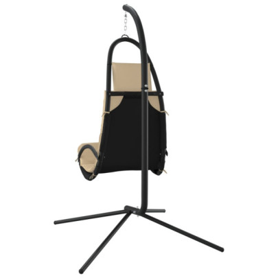 Scaun Balansoar Grădină cu Pernă - Oxford și Oțel | Livrare Gratuită