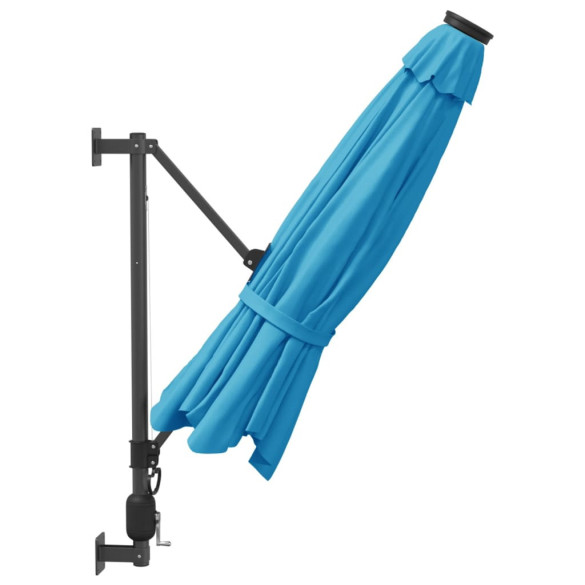 Umbrelă Soare Montată Perete 290 cm - Albastru Marin