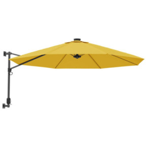 Umbrelă de perete cu LED, galben, 290 cm - Livrare gratuită 2