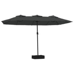 Umbrelă de soare cu două capete - Antracit - 449x245 cm 2