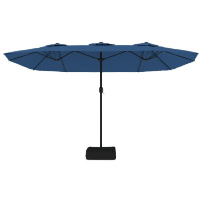 Umbrelă Grădină cu Două Capete - Albastru Azuriu 449x245 cm