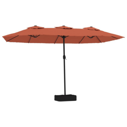 Umbrelă Grădină LED Duală - Protecție UV - Livrare Gratuită